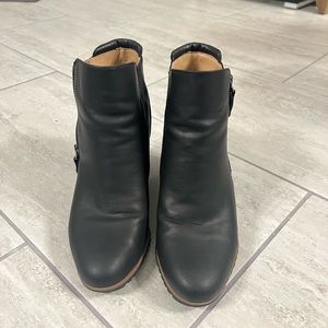 Black Soul Wedge Booties